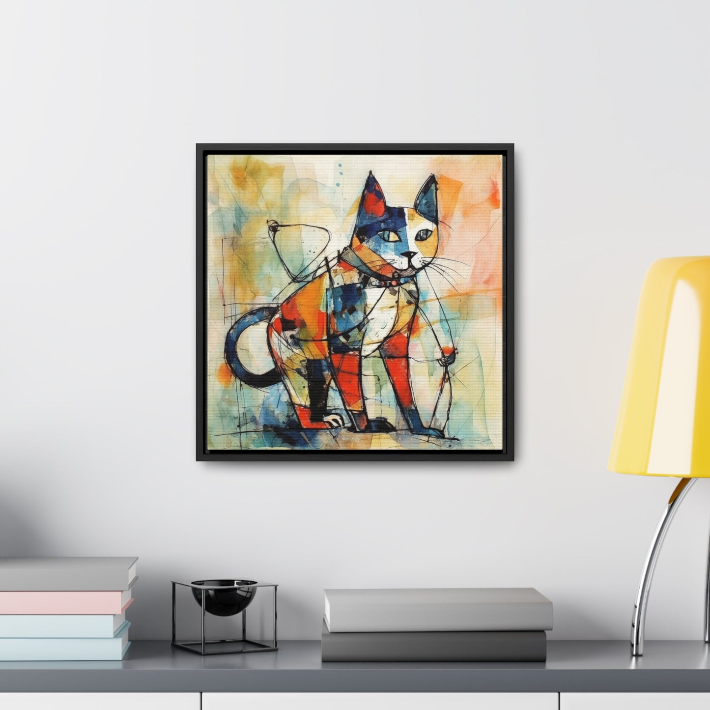 Cat 77, Gallery Canvas Wraps, Square Frame