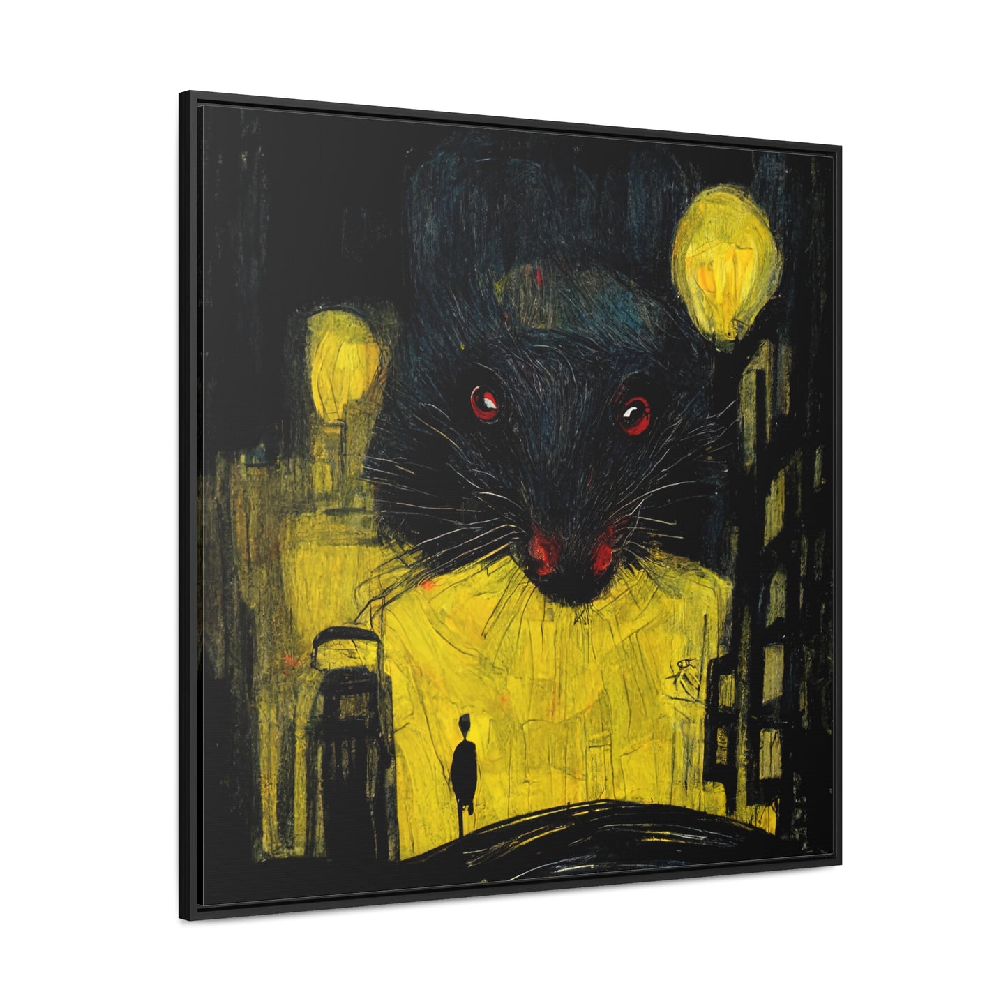 Urban Rat 8, Valentinii, Gallery Canvas Wraps, Square Frame