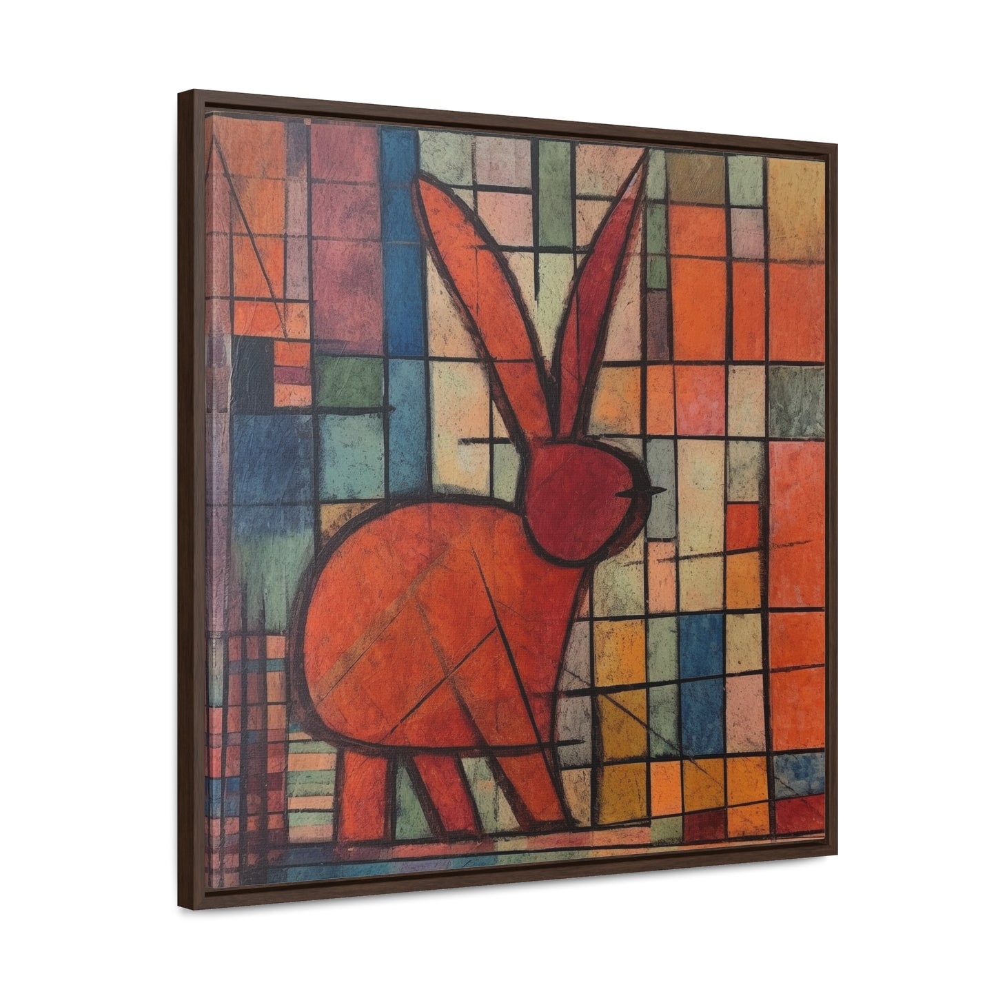 Rabbit 38, Gallery Canvas Wraps, Square Frame