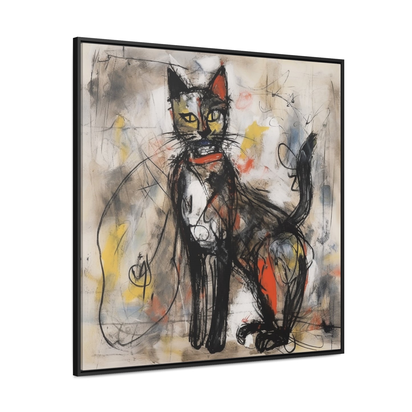 Cat 60, Gallery Canvas Wraps, Square Frame