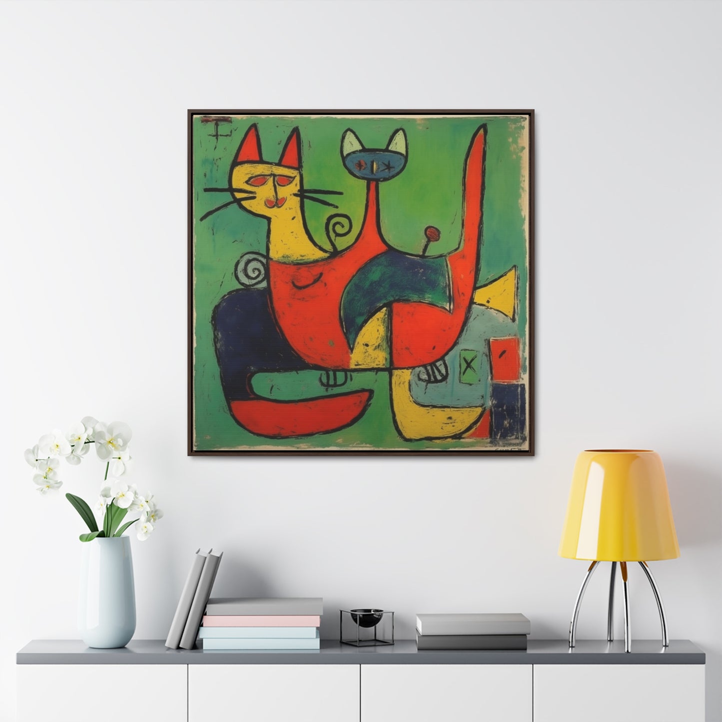 Cat 143, Gallery Canvas Wraps, Square Frame