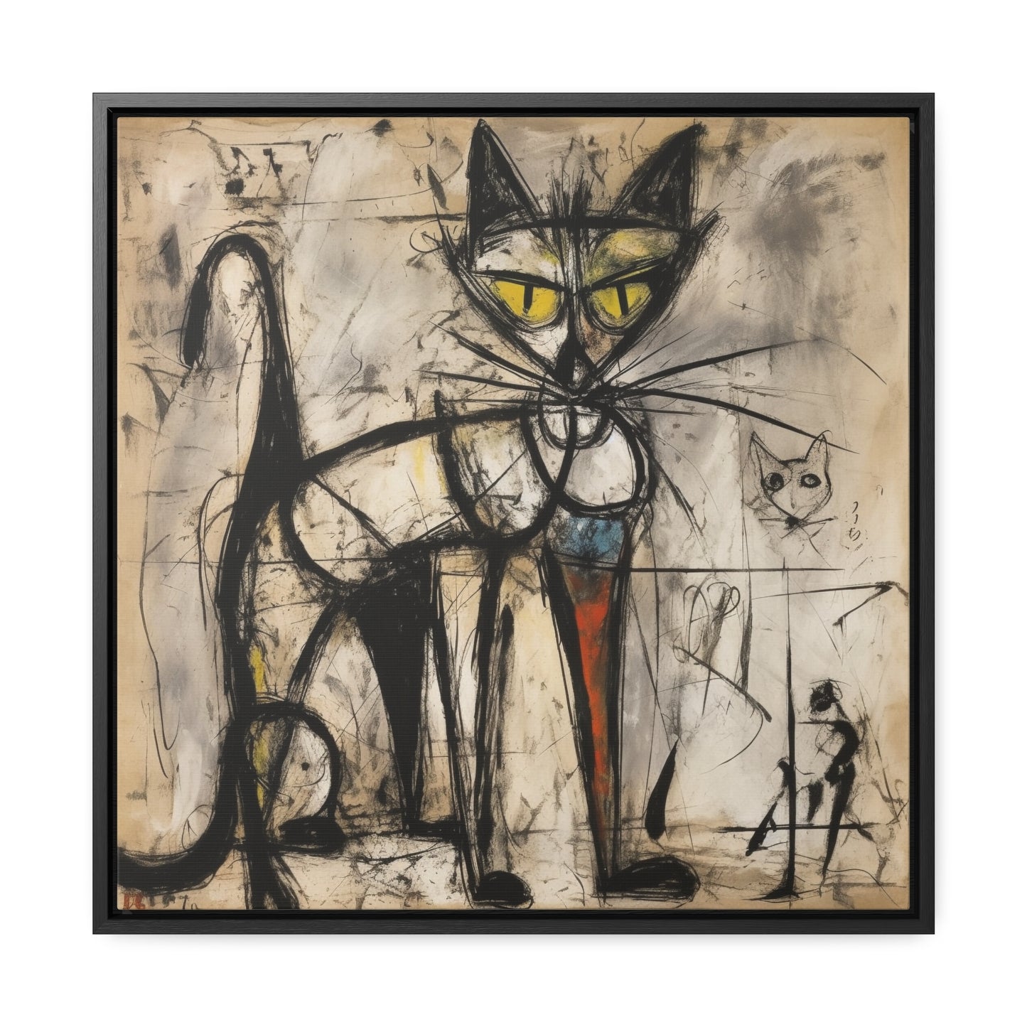 Cat 50, Gallery Canvas Wraps, Square Frame