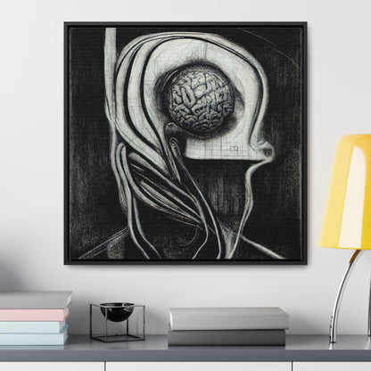 Brain 23, Valentinii, Gallery Canvas Wraps, Square Frame