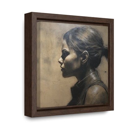 Cat Woman 11, Gallery Canvas Wraps, Square Frame