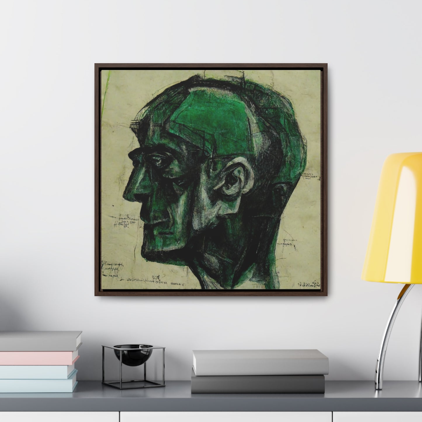 Heads, Valentinii, Gallery Canvas Wraps, Square Frame