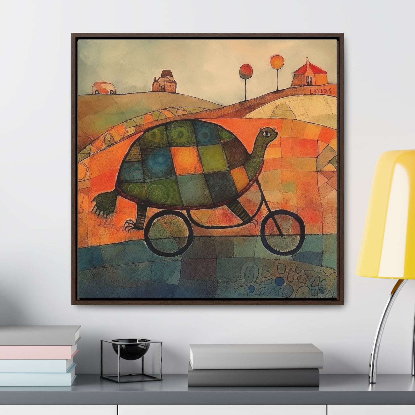 Turtle 13, Gallery Canvas Wraps, Square Frame