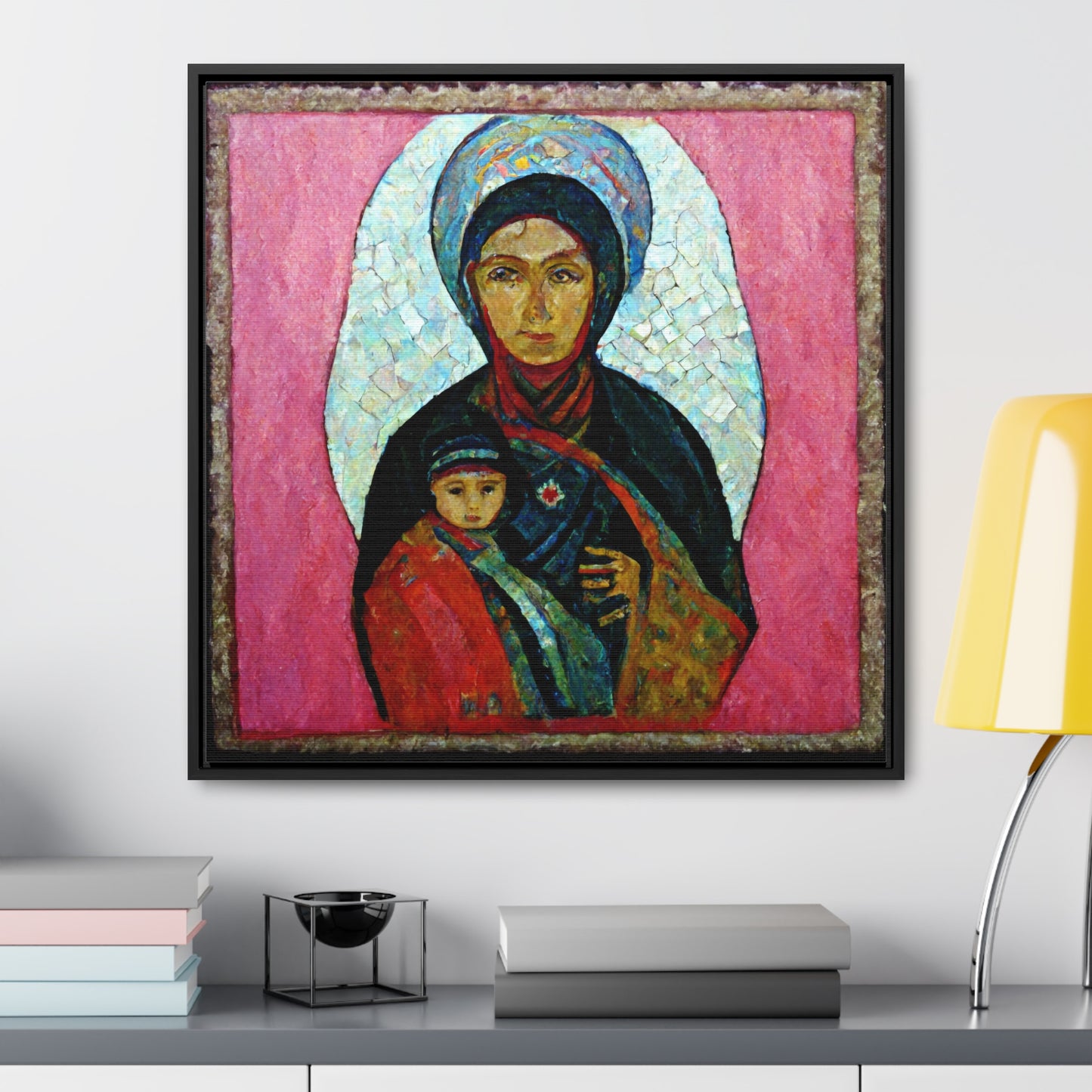 Mary and the Child 11, Valentinii, Gallery Canvas Wraps, Square Frame