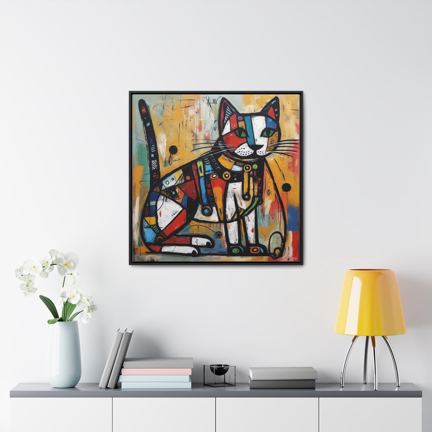 Cat 93, Gallery Canvas Wraps, Square Frame