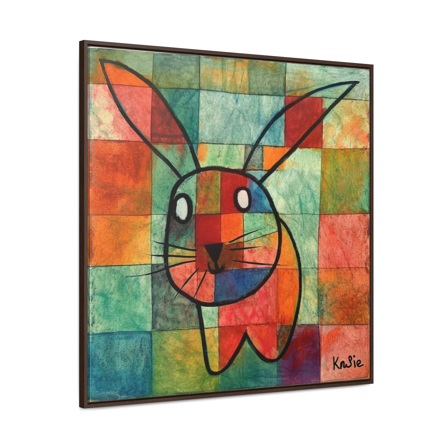 Rabbit 16, Gallery Canvas Wraps, Square Frame