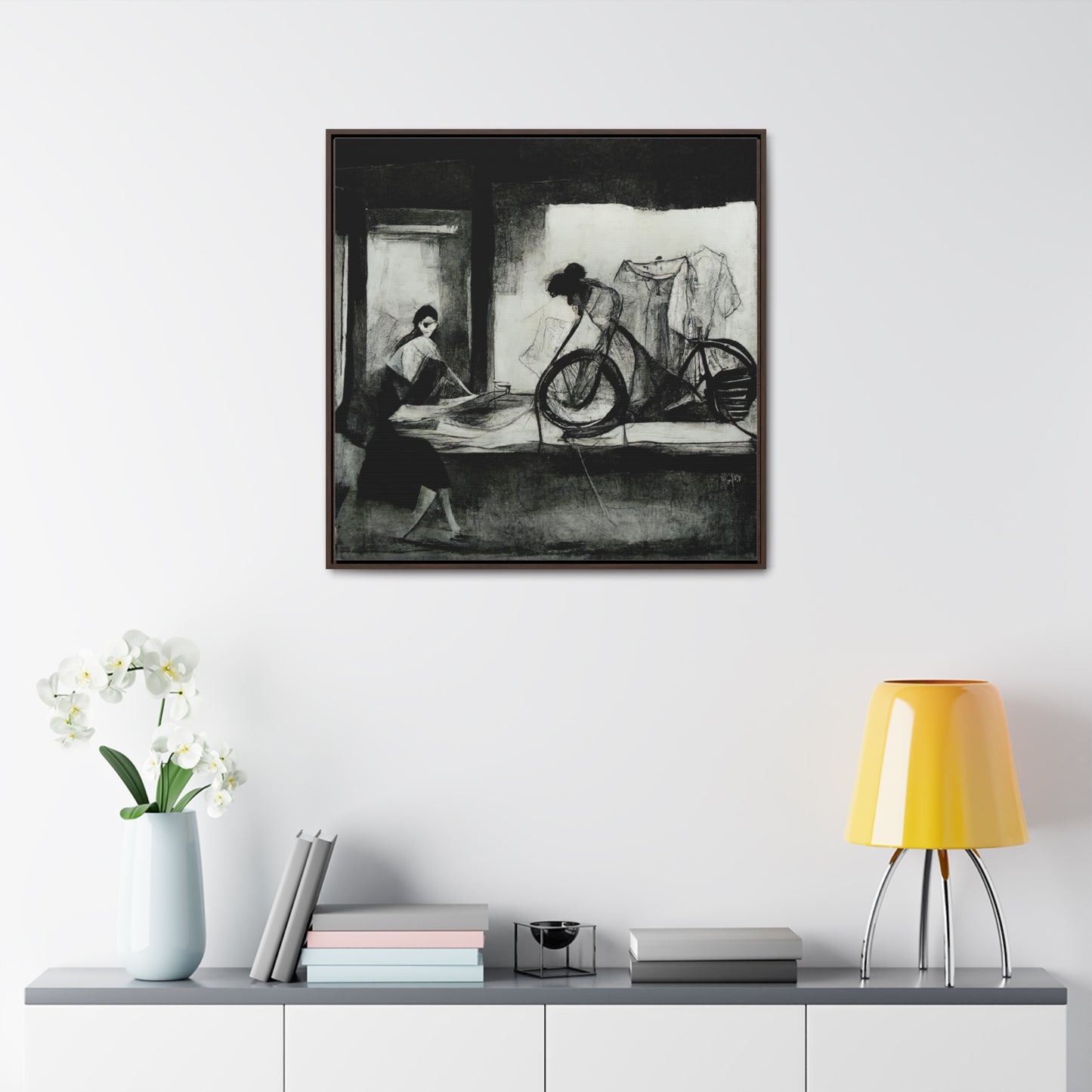 Domestic Memories 26, Valentinii, Gallery Canvas Wraps, Square Frame