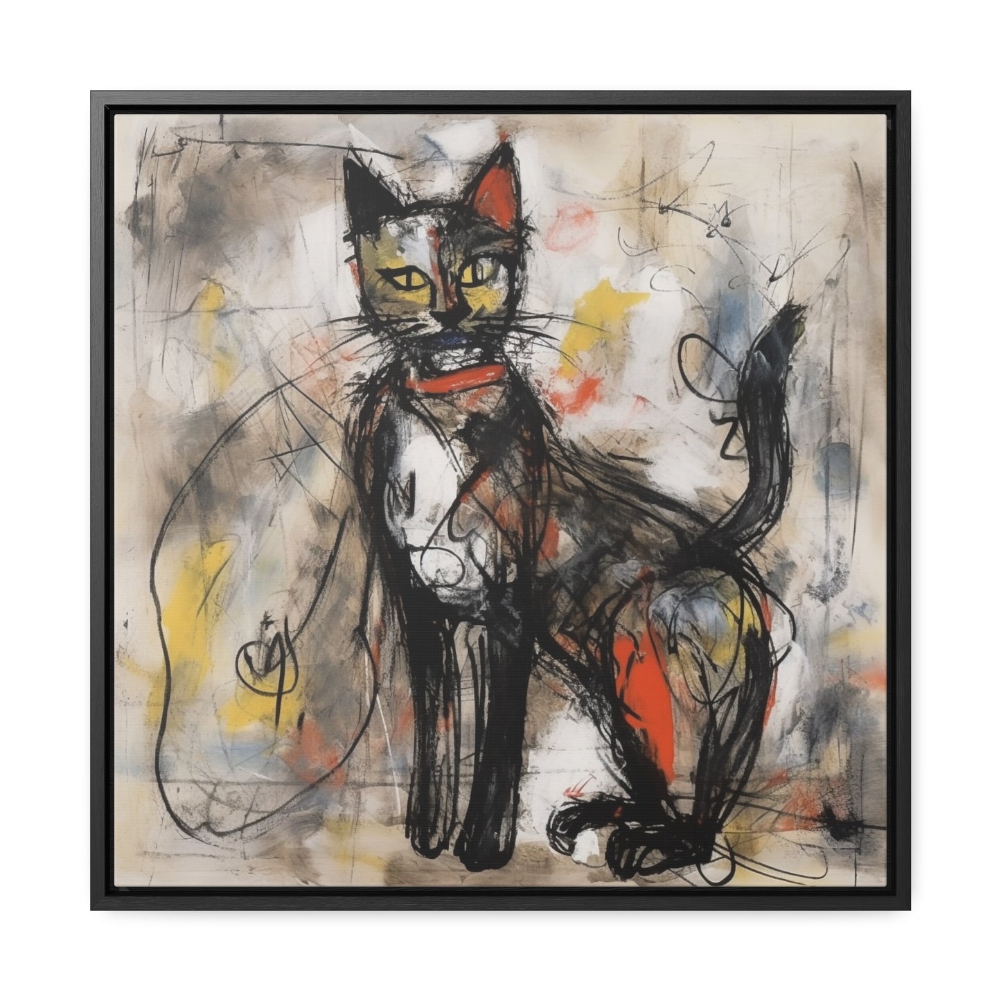 Cat 60, Gallery Canvas Wraps, Square Frame