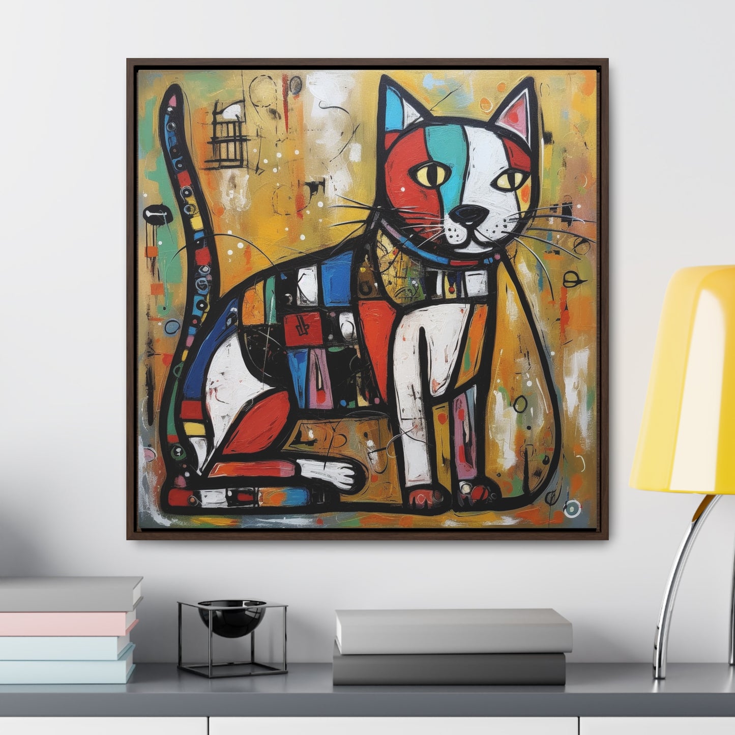 Cat 104, Gallery Canvas Wraps, Square Frame