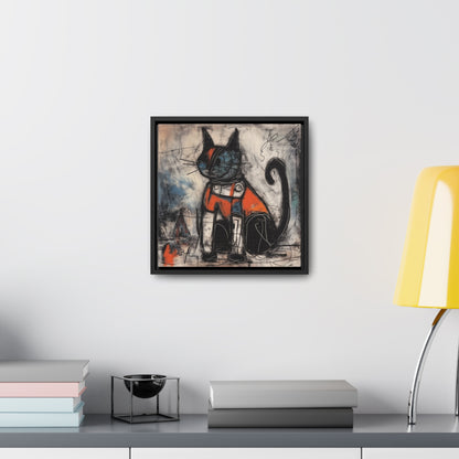 Cat 45, Gallery Canvas Wraps, Square Frame