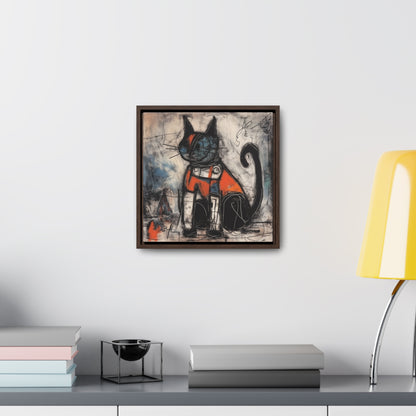 Cat 45, Gallery Canvas Wraps, Square Frame