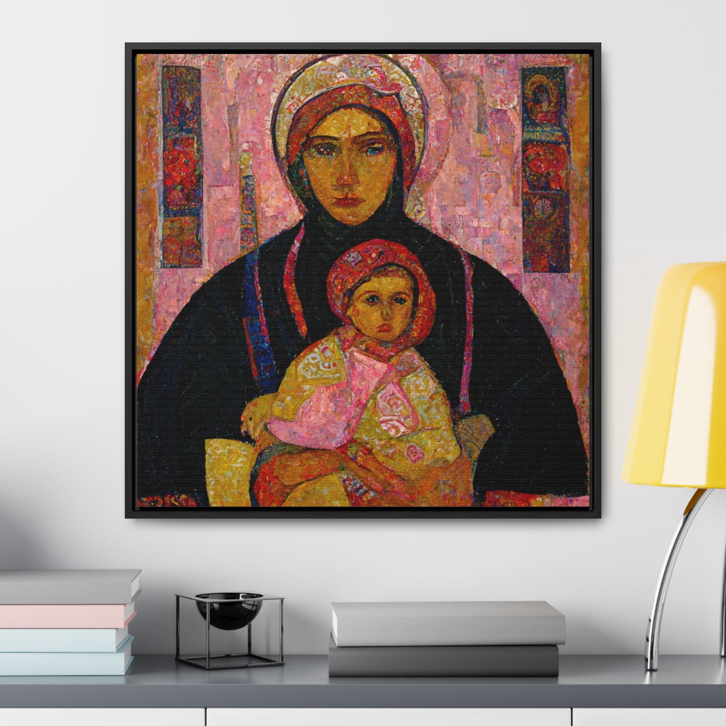 Mary and the Child 15, Valentinii, Gallery Canvas Wraps, Square Frame