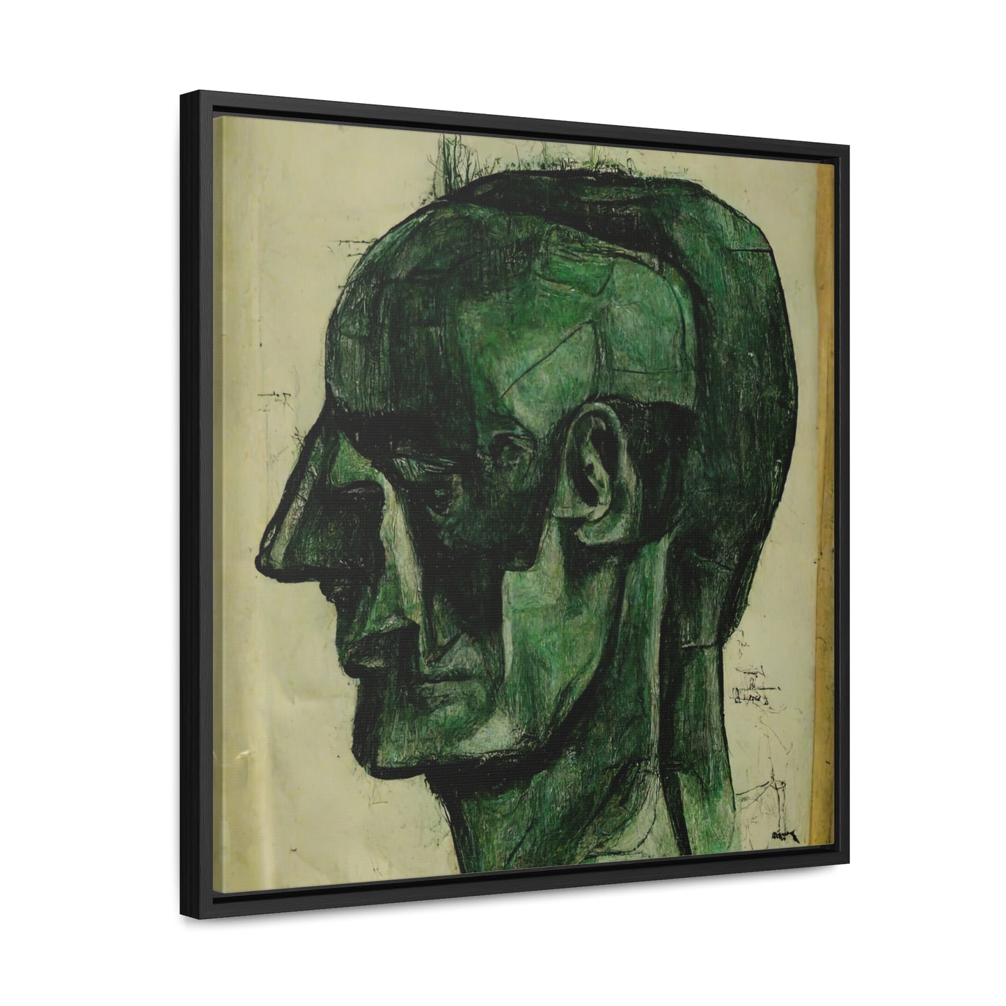 Heads 3, Valentinii, Gallery Canvas Wraps, Square Frame