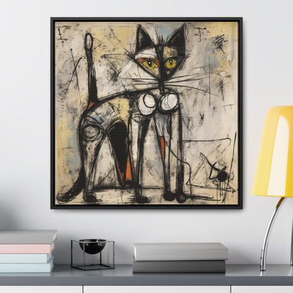 Cat 84, Gallery Canvas Wraps, Square Frame