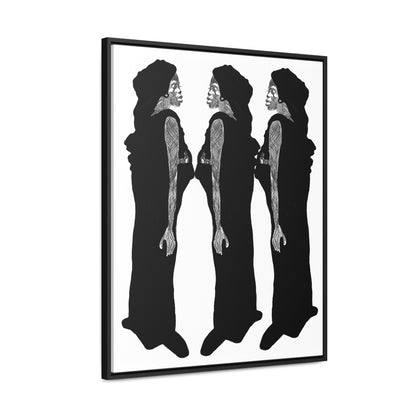 Three Women, Original Eduard Pavel, Gallery Canvas Wraps, Vertical Frame