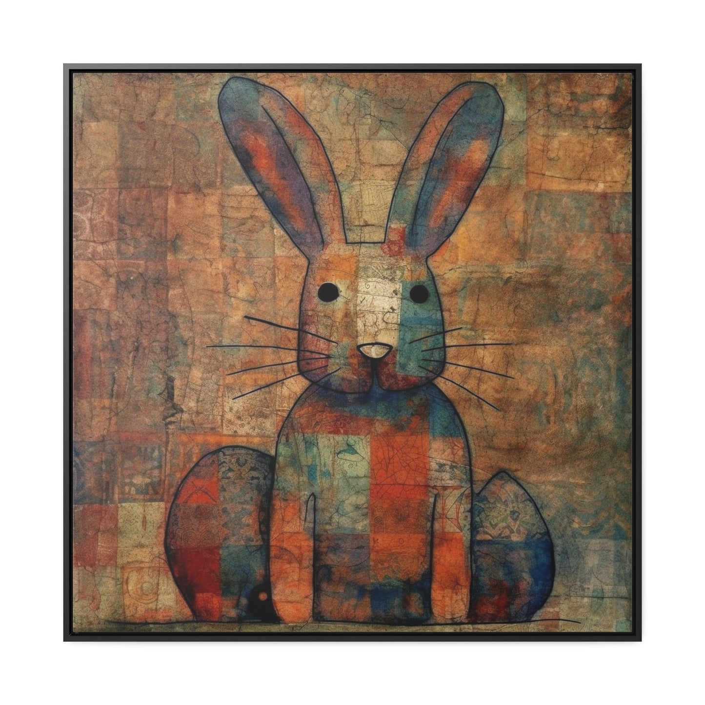 Rabbit 23, Gallery Canvas Wraps, Square Frame