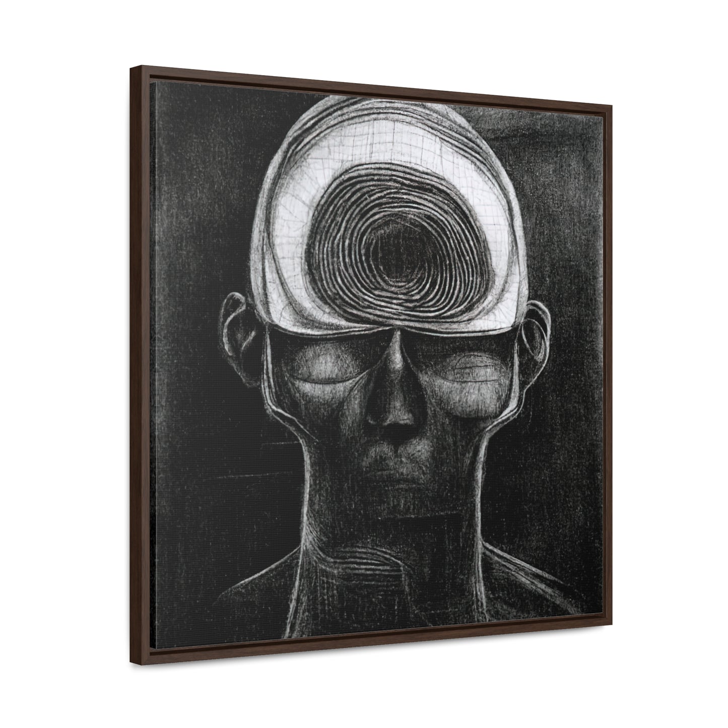 Brain 19, Valentinii, Gallery Canvas Wraps, Square Frame