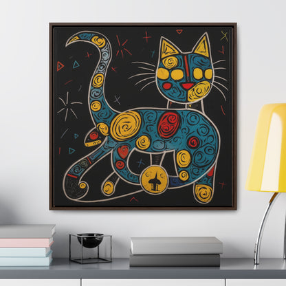 Cat 137, Gallery Canvas Wraps, Square Frame