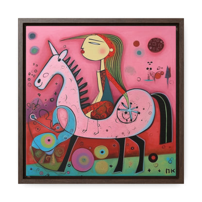 The Dreams of the Child 61, Gallery Canvas Wraps, Square Frame