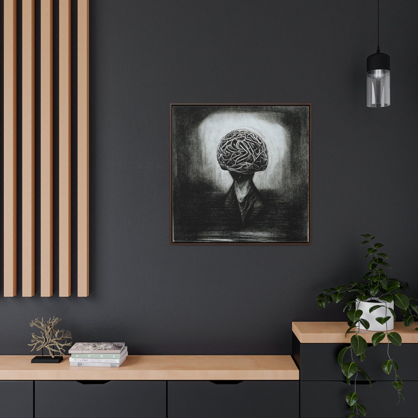 Brain 7, Valentinii, Gallery Canvas Wraps, Square Frame