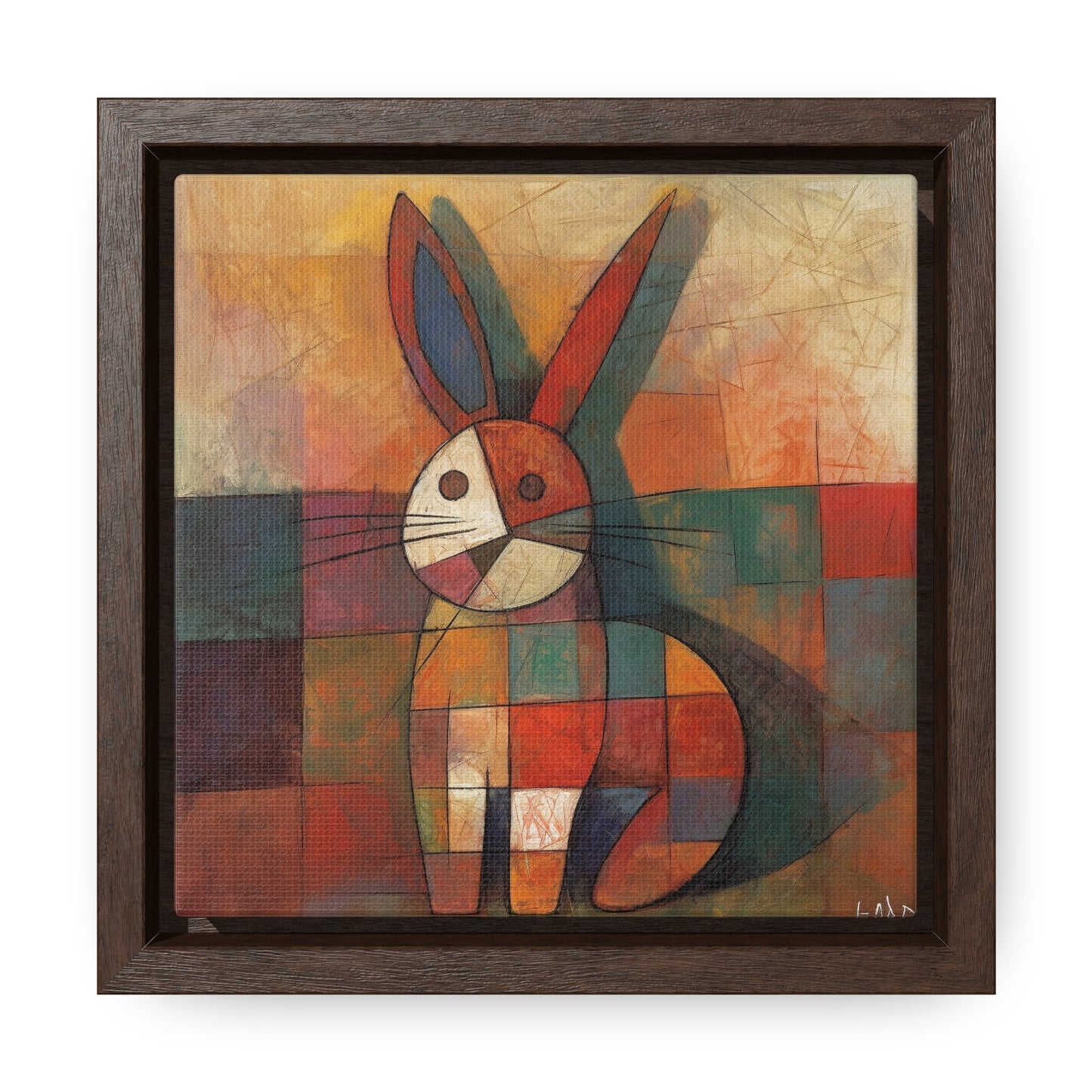 Rabbit 25, Gallery Canvas Wraps, Square Frame