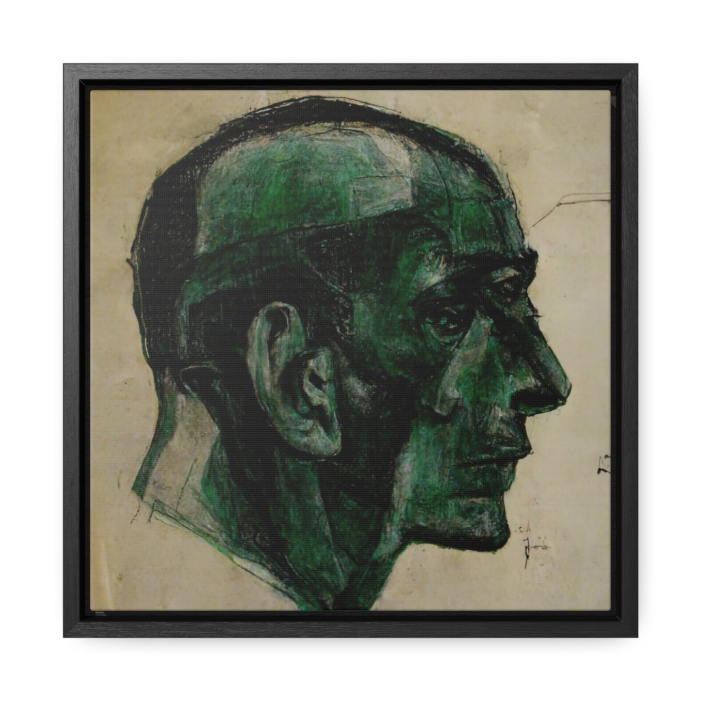 Heads 8, Valentinii, Gallery Canvas Wraps, Square Frame