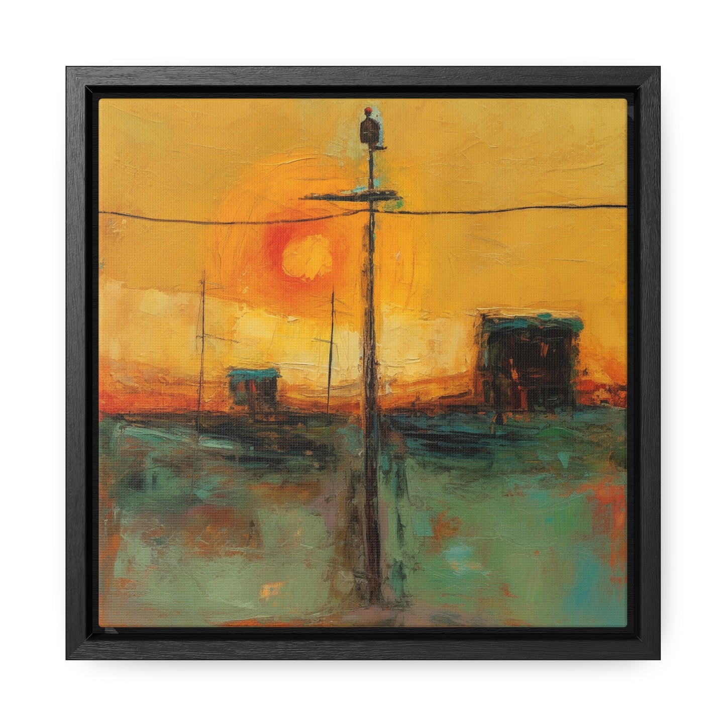 Land of the Sun 55, Valentinii, Gallery Canvas Wraps, Square Frame