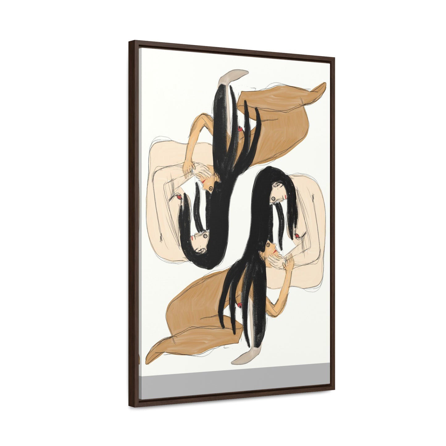 Mirrors, Original Eduard Pavel, Gallery Canvas Wraps, Vertical Frame