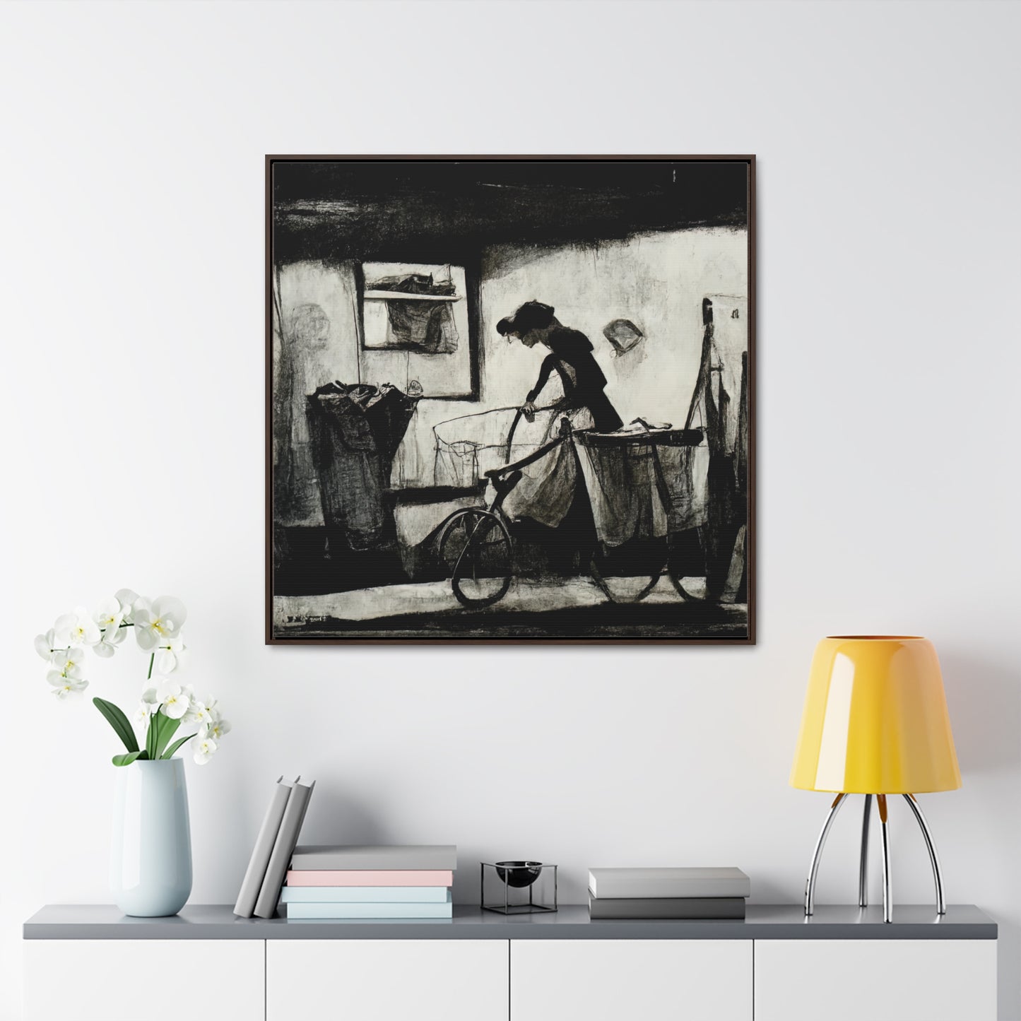 Domestic Memories 28, Valentinii, Gallery Canvas Wraps, Square Frame