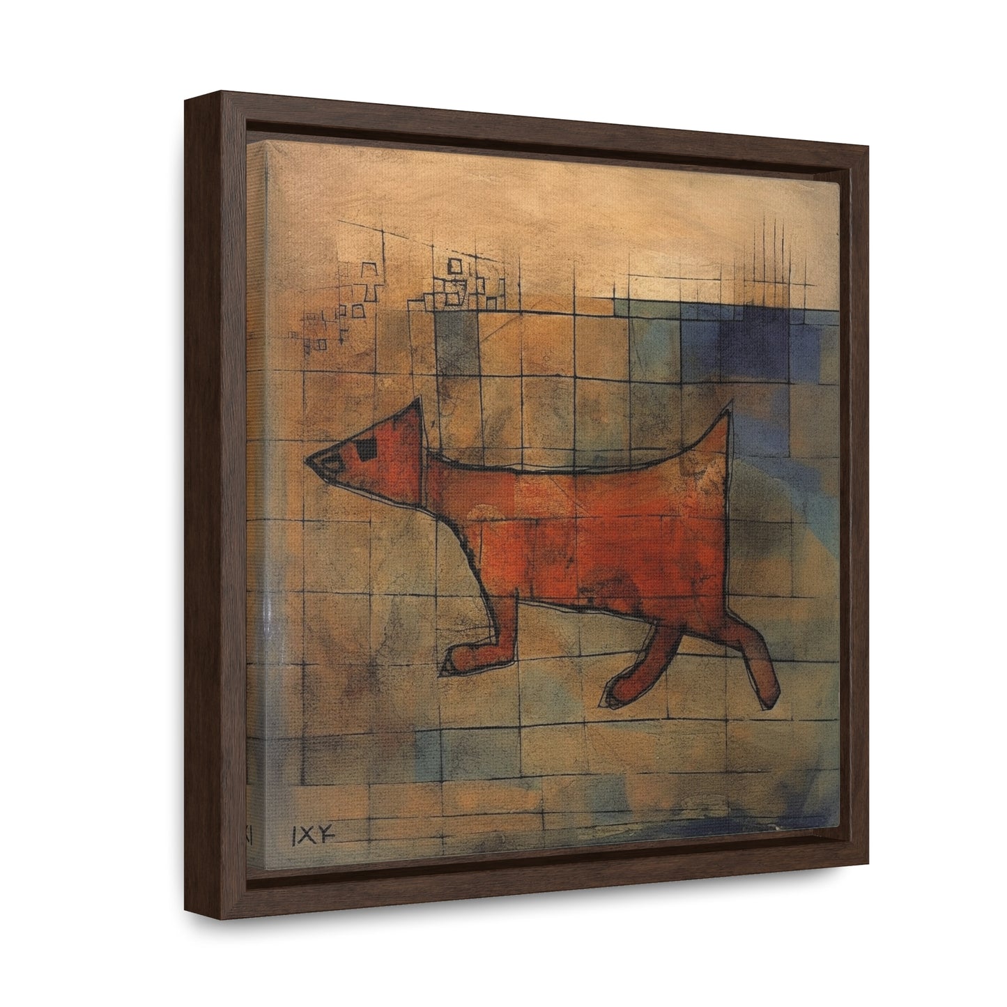 V Dog 11, Gallery Canvas Wraps, Square Frame