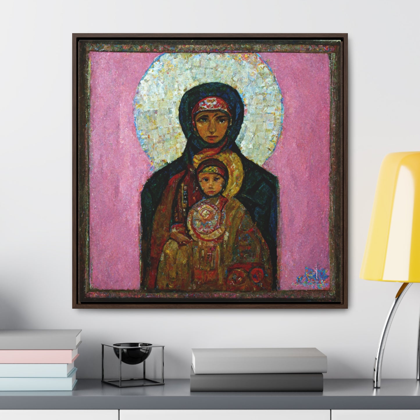 Mary and the Child 26, Valentinii, Gallery Canvas Wraps, Square Frame