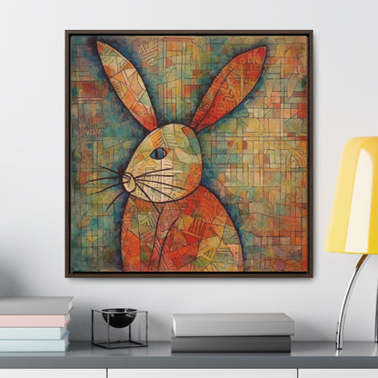 Rabbit 20, Gallery Canvas Wraps, Square Frame