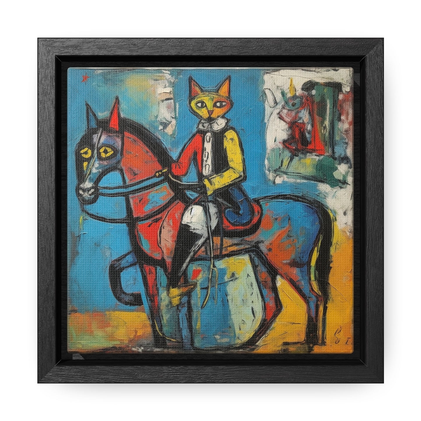 Cat 109, Gallery Canvas Wraps, Square Frame