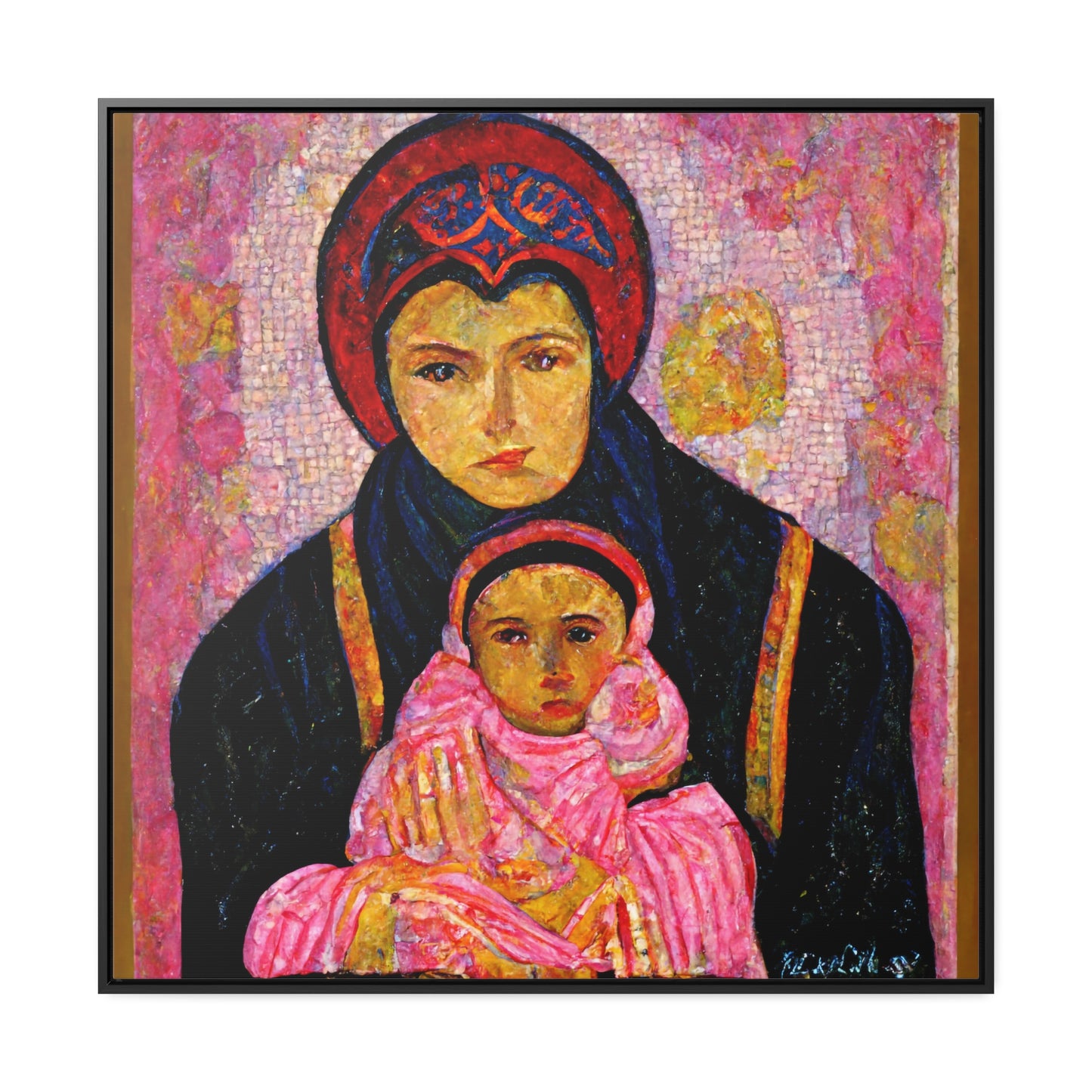 Mary and the Child 13, Valentinii, Gallery Canvas Wraps, Square Frame