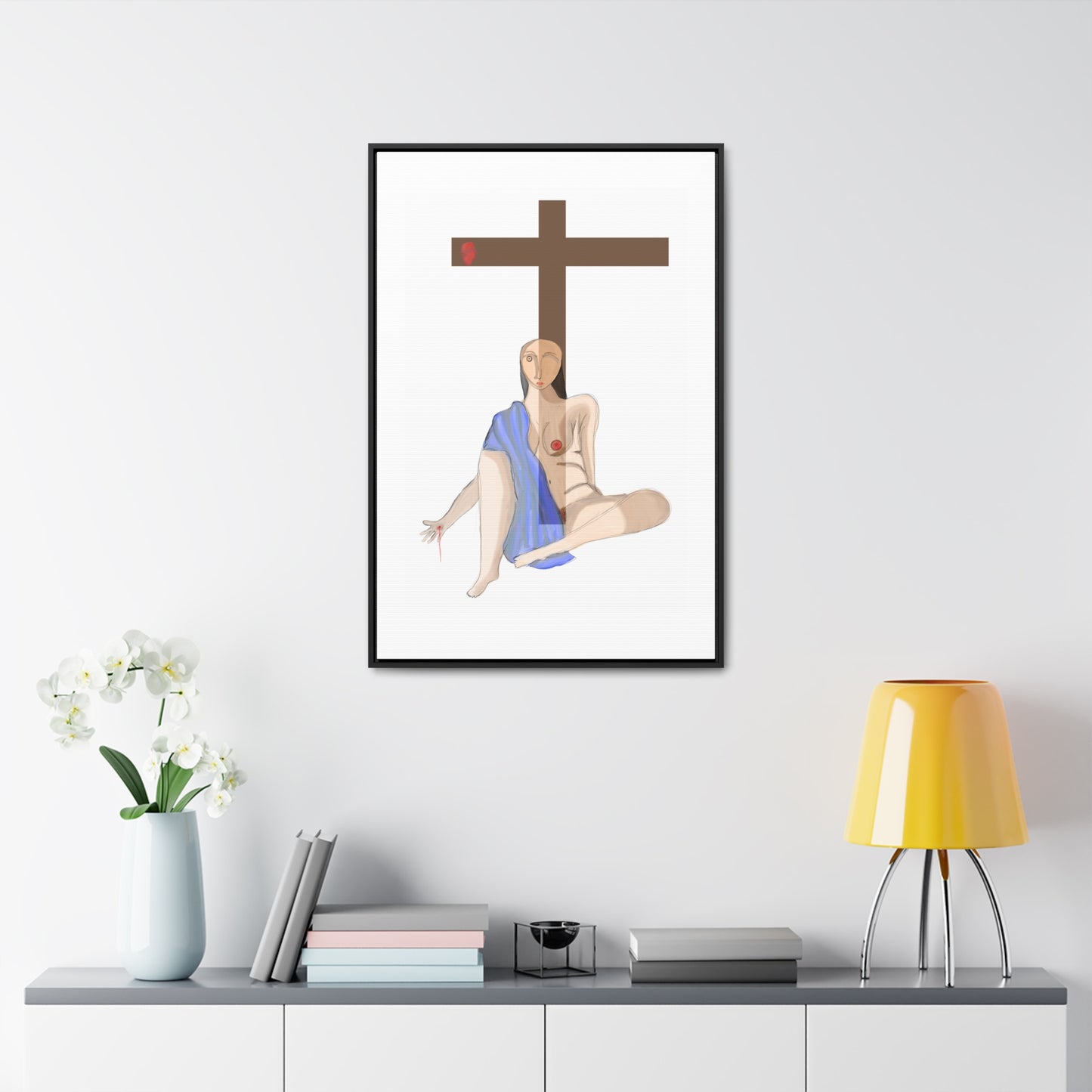 Cross, Original Eduard Pavel, Gallery Canvas Wraps, Vertical Frame