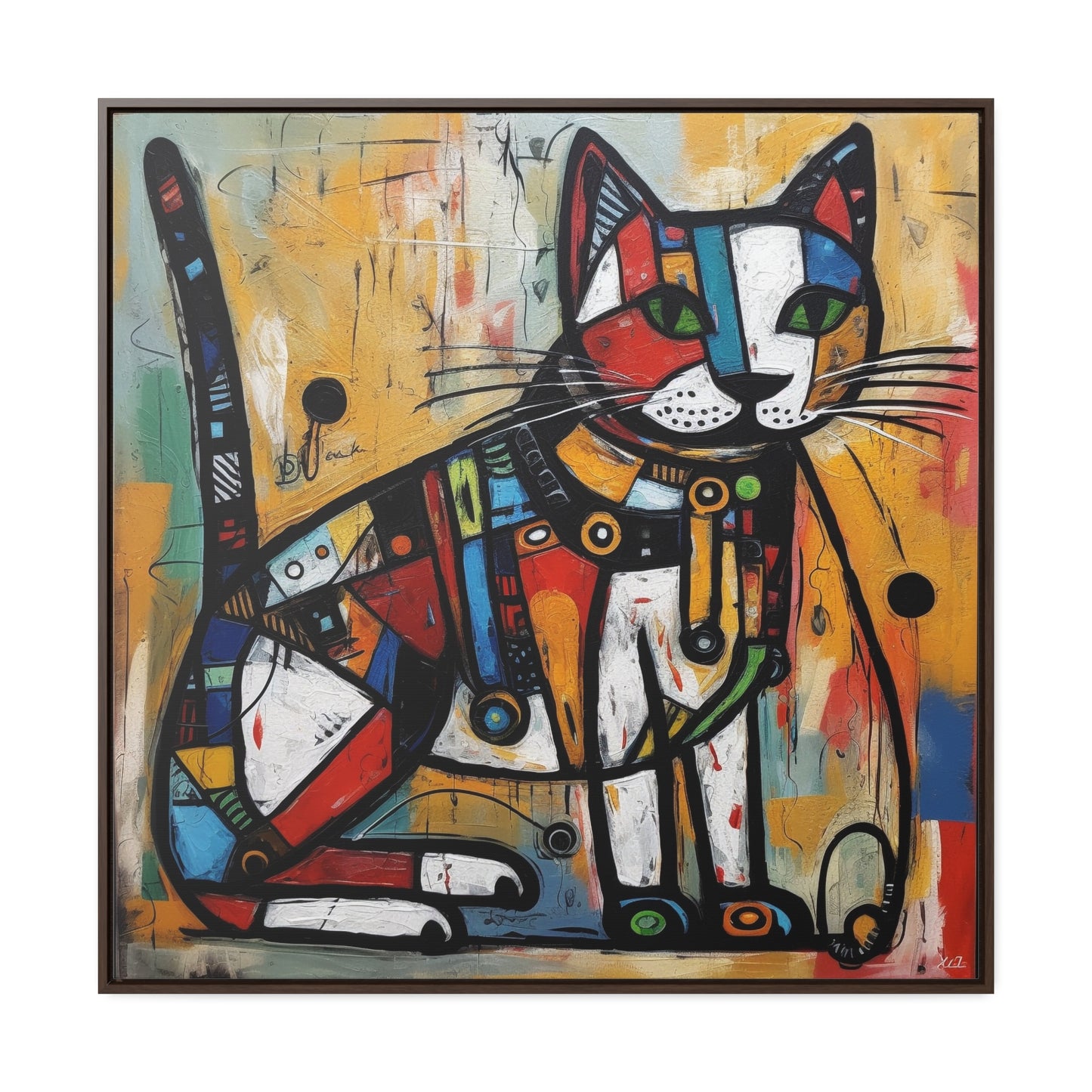 Cat 93, Gallery Canvas Wraps, Square Frame