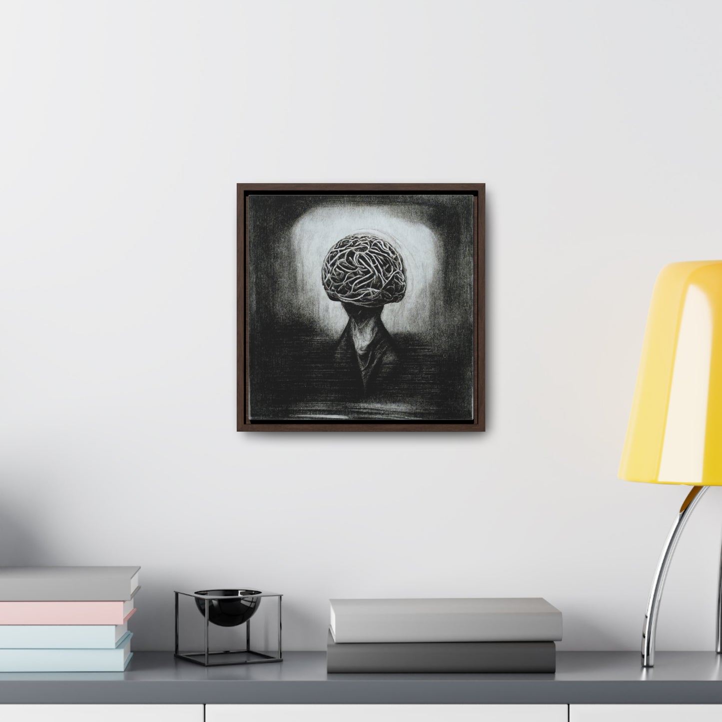 Brain 7, Valentinii, Gallery Canvas Wraps, Square Frame