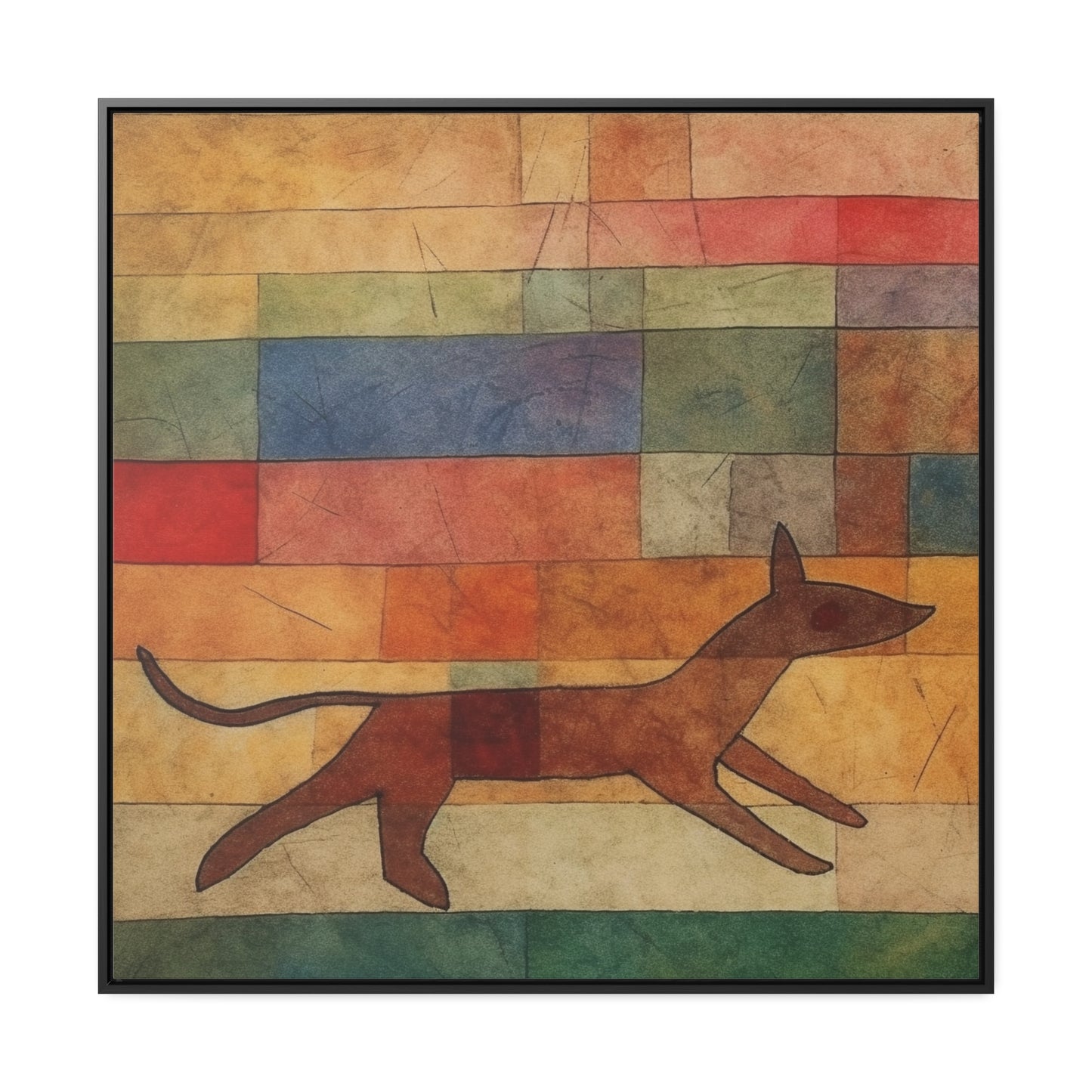 V Dog 10, Gallery Canvas Wraps, Square Frame