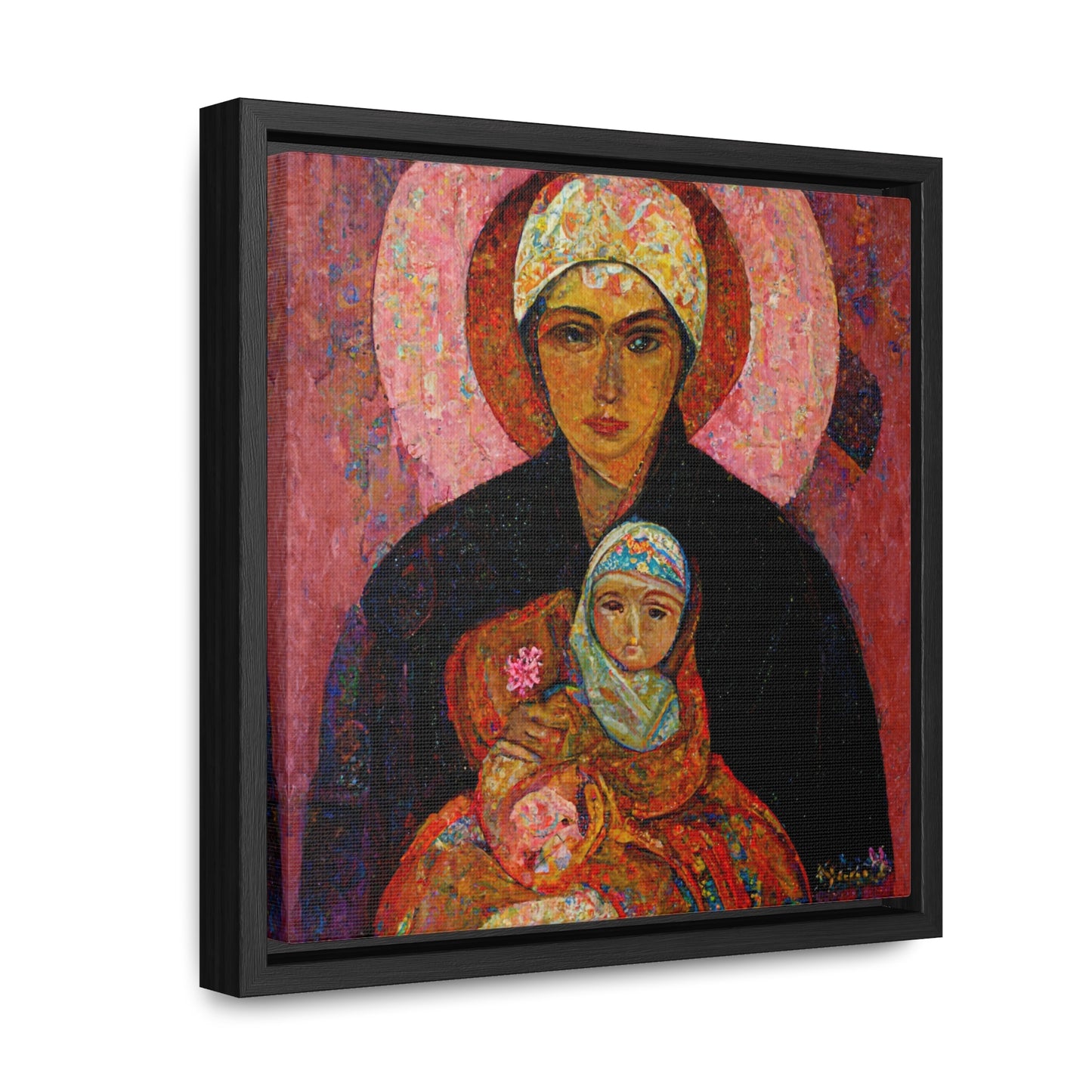 Mary and the Child 7, Valentinii, Gallery Canvas Wraps, Square Frame