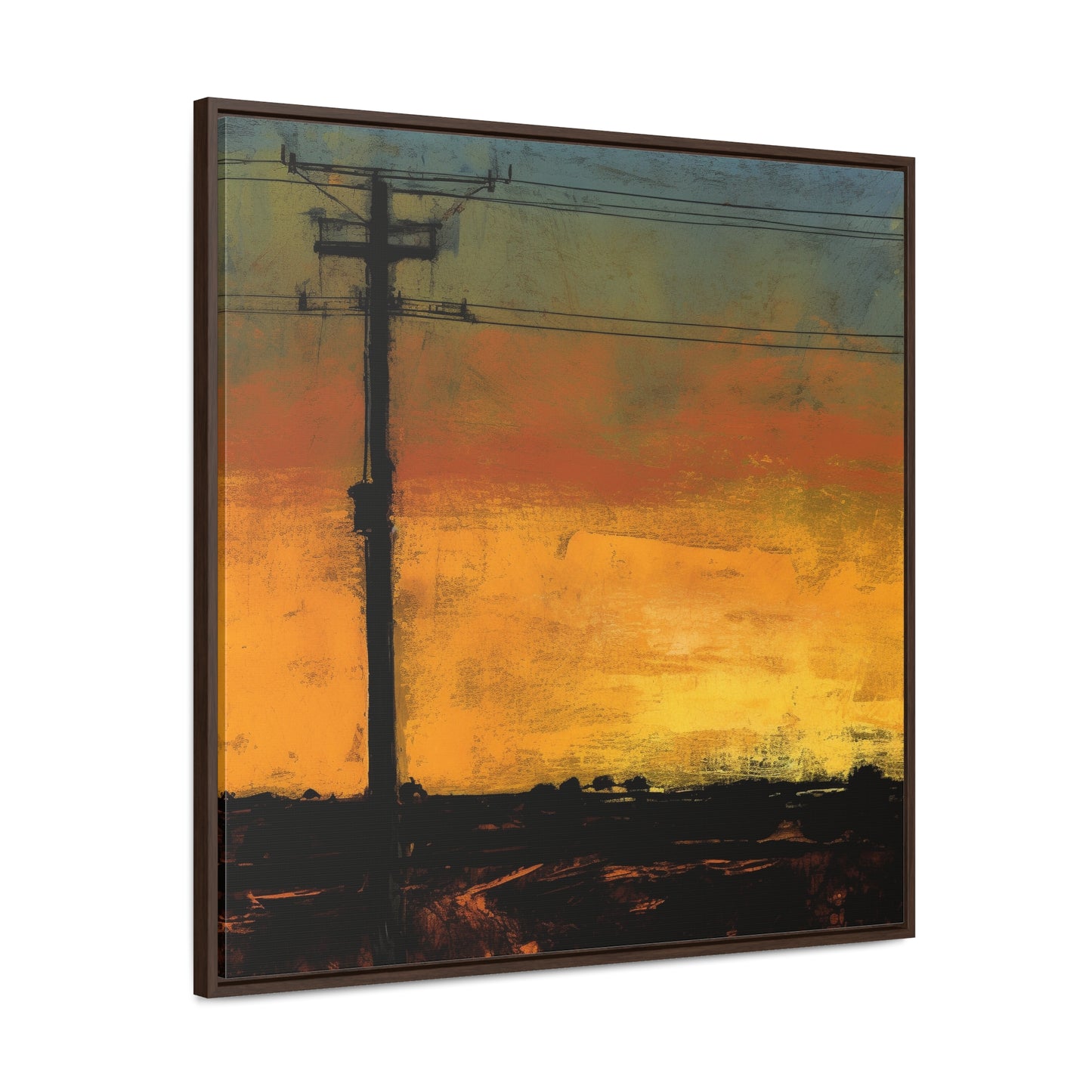 Land of the Sun 84, Valentinii, Gallery Canvas Wraps, Square Frame