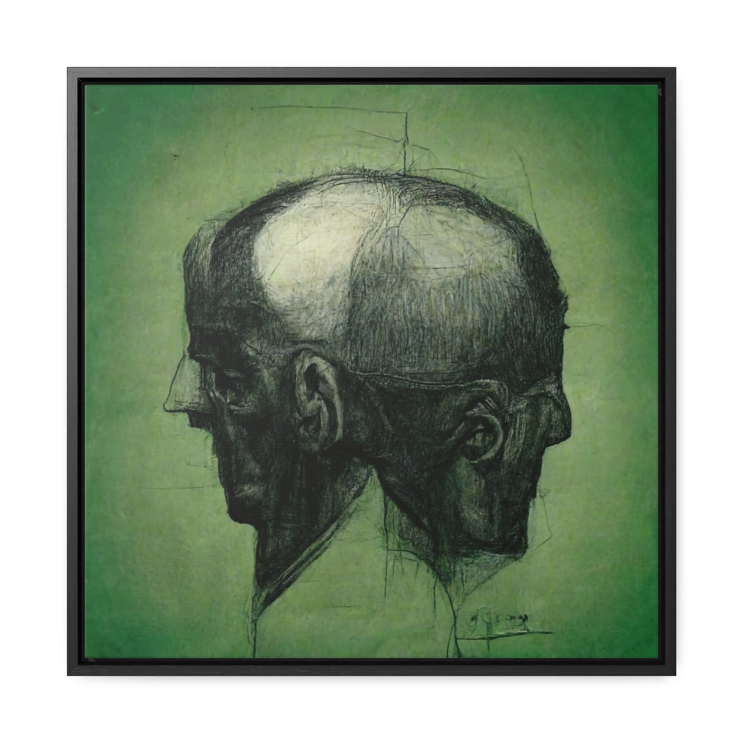 Heads 17, Valentinii, Gallery Canvas Wraps, Square Frame