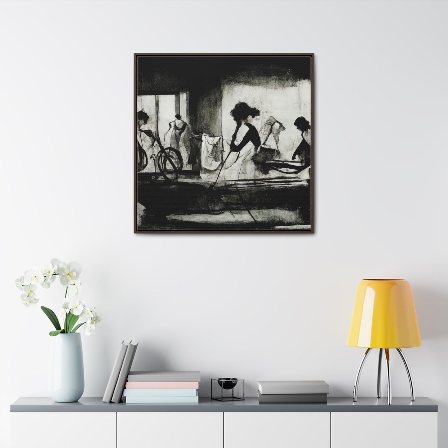 Domestic Memories 29, Valentinii, Gallery Canvas Wraps, Square Frame