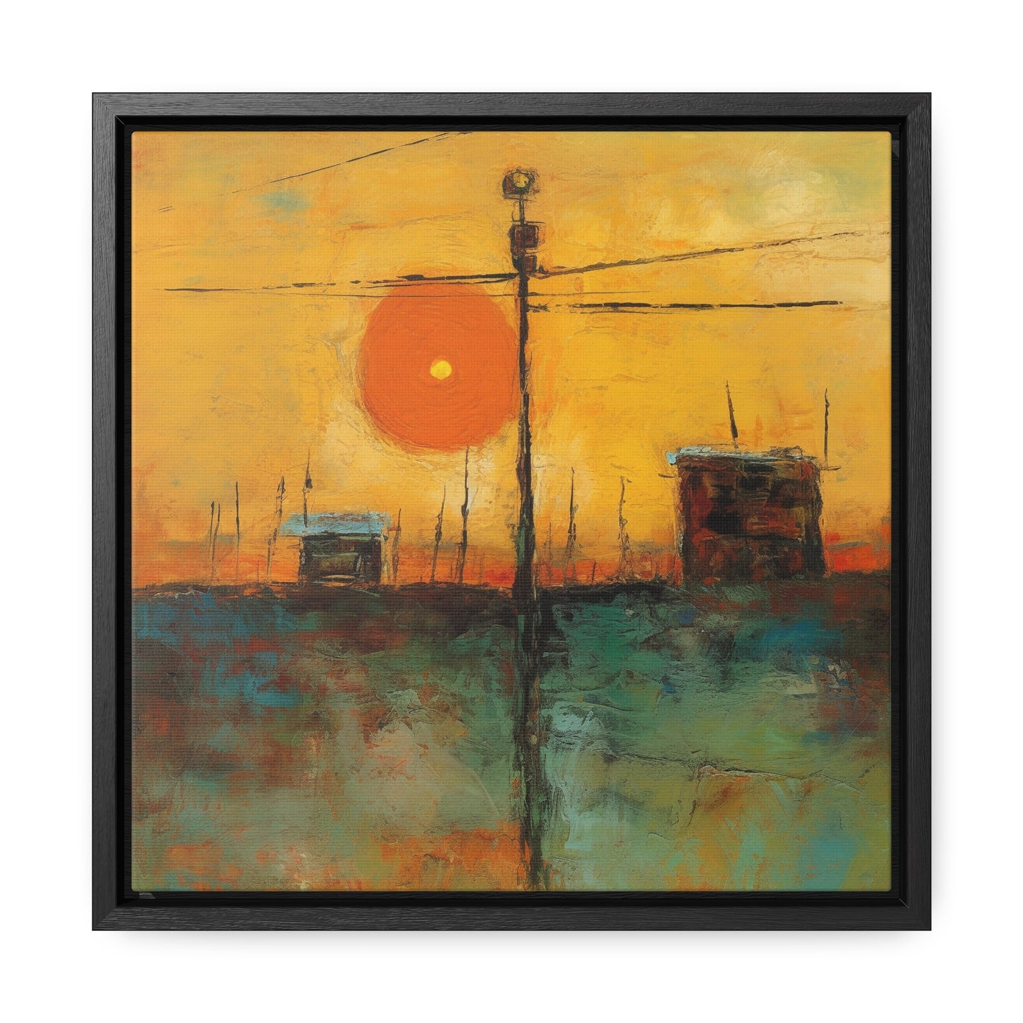 Land of the Sun 58, Valentinii, Gallery Canvas Wraps, Square Frame