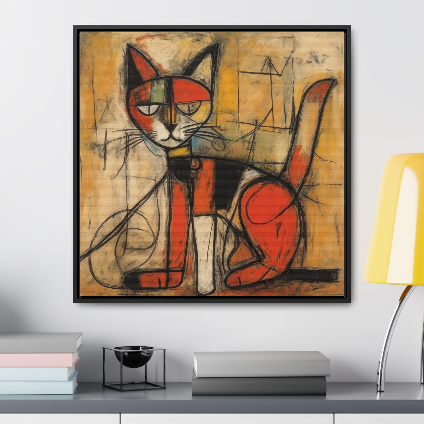 Cat 91, Gallery Canvas Wraps, Square Frame