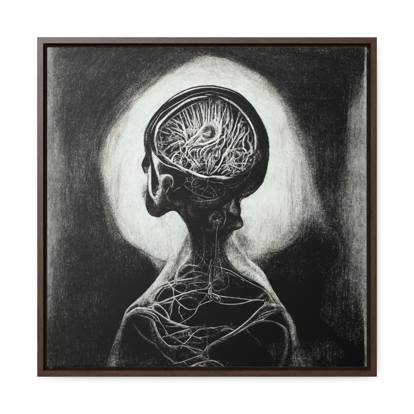 Brain 5, Valentinii, Gallery Canvas Wraps, Square Frame