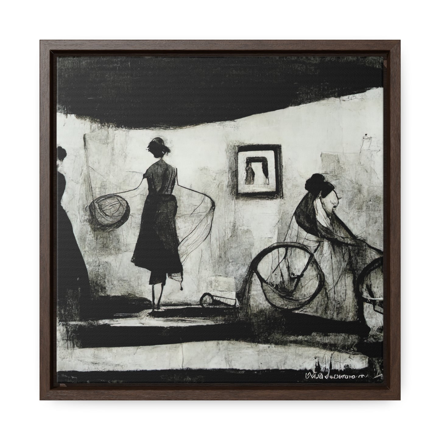 Domestic Memories 10, Valentinii, Gallery Canvas Wraps, Square Frame