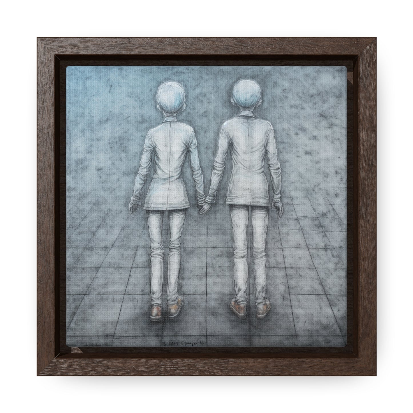 The Courage of Vulnerability 2, Valentinii, Gallery Canvas Wraps, Square Frame